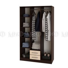 ФИЕСТА Шкаф для одежды 3-дверный (Дуб беленый/Венге) в Уфе - ufa.mebel24.online | фото 2