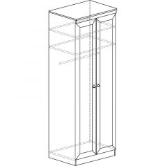 Шкаф для одежды №609 Инна Денвер темный в Уфе - ufa.mebel24.online | фото 3