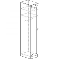 Шкаф для одежды №614 Инна Денвер темный в Уфе - ufa.mebel24.online | фото 3