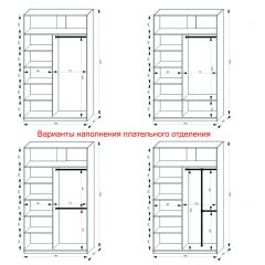 Шкаф-купе 1400 серии SOFT D1+D3+B2+PL1 (2 ящика+1штанга) профиль «Графит» в Уфе - ufa.mebel24.online | фото 7
