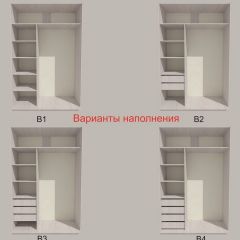 Шкаф-купе 1500 серии SILVER S1+S1+B2+PL2 (2 ящика+1 штанга+1 полка) профиль «Серебро» в Уфе - ufa.mebel24.online | фото 5
