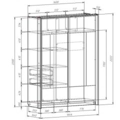 Шкаф-купе 1600 с плитой 22 мм ЛИБЕРТИ в Уфе - ufa.mebel24.online | фото 4