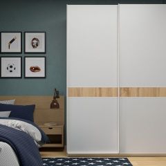 Шкаф-купе 1600 серии SOFT D6+D6+B2+PL3 (2 ящика+2штанги) профиль «Капучино» в Уфе - ufa.mebel24.online | фото 5