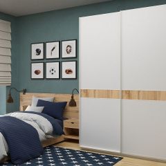 Шкаф-купе 1800 серии SOFT D6+D6+B2+PL3 (2 ящика+2штанги) профиль «Капучино» в Уфе - ufa.mebel24.online | фото 5