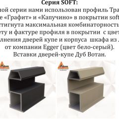 Шкаф-купе 2100 серии SOFT D7+D3+D3+B22+PL4 (по 2 ящика лев/прав+2штанги) профиль «Капучино» в Уфе - ufa.mebel24.online | фото 13