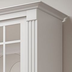 Шкаф-купе 2150 серии NEW CLASSIC K5+K5+K5+B22+PL3 (по 2 ящика лев/прав+1 штанга+1полка) профиль «Капучино» в Уфе - ufa.mebel24.online | фото 4