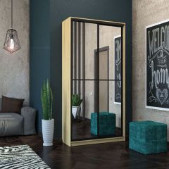 Шкаф-купе Лофт 1200 Шк12-60 (Дуб Сонома) в Уфе - ufa.mebel24.online | фото 8