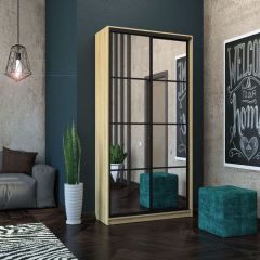 Шкаф-купе Лофт 1200 Шк12-60 (Дуб Сонома) в Уфе - ufa.mebel24.online | фото 9