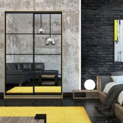 Шкаф-купе Лофт 1600 Шк16-60 (Дуб Сонома) в Уфе - ufa.mebel24.online | фото 9