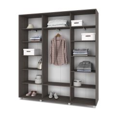 МАРТИН Шкаф-купе с зеркалами Анкор темный (2000*450) М403 в Уфе - ufa.mebel24.online | фото 2
