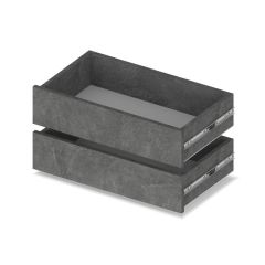 МАРТИН Шкаф-купе с зеркалами Камень темный (2000*450) М403 в Уфе - ufa.mebel24.online | фото 3