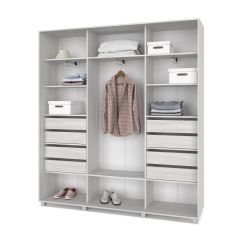 МАРТИН Шкаф-купе с зеркалами Шимо светлый (2200*450) М423 в Уфе - ufa.mebel24.online | фото 4