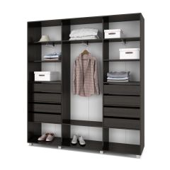 МАРТИН Шкаф-купе с зеркалами Венге (2200*450) М423 в Уфе - ufa.mebel24.online | фото 4