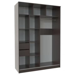 Шкаф-купе ПШ-2.9 1500 Фасад СТРЕЛКА (Венге/ДУБ МОЛОЧНЫЙ стрелка чер) в Уфе - ufa.mebel24.online | фото 2