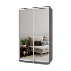 РОЛАНД Шкаф-купе с зеркалами Анкор темный (450*1300) Р433 в Уфе - ufa.mebel24.online | фото 2