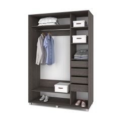 РОЛАНД Шкаф-купе с зеркалами Анкор темный (600*1800) Р683 в Уфе - ufa.mebel24.online | фото 4