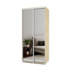 РОЛАНД Шкаф-купе с зеркалами Ирландский дуб (450*1000) Р403 в Уфе - ufa.mebel24.online | фото