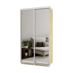 РОЛАНД Шкаф-купе с зеркалами Ирландский дуб (450*1200) Р423 в Уфе - ufa.mebel24.online | фото