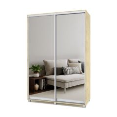 РОЛАНД Шкаф-купе с зеркалами Ирландский дуб (450*1500) Р453 в Уфе - ufa.mebel24.online | фото 2