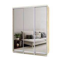 РОЛАНД Шкаф-купе с зеркалами Ирландский дуб (450*1700) Р473 в Уфе - ufa.mebel24.online | фото