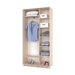 РОЛАНД Шкаф-купе с зеркалами Млечный дуб (450*1100) Р413 в Уфе - ufa.mebel24.online | фото 3