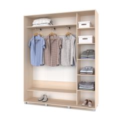 РОЛАНД Шкаф-купе с зеркалами Млечный дуб (450*1800) Р483 в Уфе - ufa.mebel24.online | фото 2