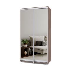 РОЛАНД Шкаф-купе с зеркалами Шимо темный (600*1300) Р633 в Уфе - ufa.mebel24.online | фото