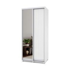 РОЛАНД Шкаф-купе с зеркалом Анкор светлый (450*1000) Р402 в Уфе - ufa.mebel24.online | фото 2