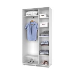 РОЛАНД Шкаф-купе с зеркалом Анкор светлый (450*1100) Р412 в Уфе - ufa.mebel24.online | фото 2