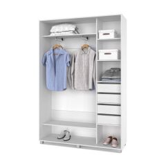 РОЛАНД Шкаф-купе с зеркалом Анкор светлый (450*1200) Р422 в Уфе - ufa.mebel24.online | фото 4