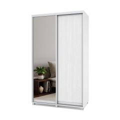 РОЛАНД Шкаф-купе с зеркалом Анкор светлый (450*1300) Р432 в Уфе - ufa.mebel24.online | фото