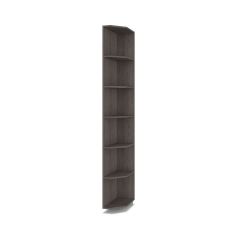 РОЛАНД Шкаф-купе с зеркалом Анкор темный (450*1600) Р462 в Уфе - ufa.mebel24.online | фото