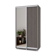 РОЛАНД Шкаф-купе с зеркалом Анкор темный (600*1200) Р622 в Уфе - ufa.mebel24.online | фото