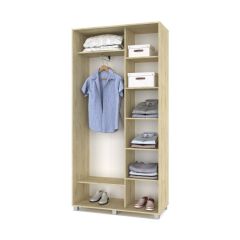 РОЛАНД Шкаф-купе с зеркалом Ирландский дуб (450*1100) Р412 в Уфе - ufa.mebel24.online | фото 3
