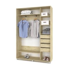 РОЛАНД Шкаф-купе с зеркалом Ирландский дуб (450*1200) Р422 в Уфе - ufa.mebel24.online | фото 4