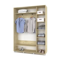 РОЛАНД Шкаф-купе с зеркалом Ирландский дуб (450*1600) Р462 в Уфе - ufa.mebel24.online | фото 3