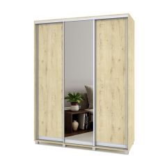 РОЛАНД Шкаф-купе с зеркалом Ирландский дуб (450*1700) Р472 в Уфе - ufa.mebel24.online | фото