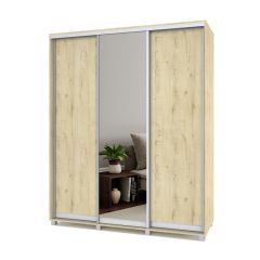 РОЛАНД Шкаф-купе с зеркалом Ирландский дуб (450*1800) Р482 в Уфе - ufa.mebel24.online | фото