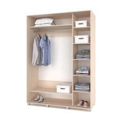РОЛАНД Шкаф-купе с зеркалом Млечный дуб (600*1600) Р662 в Уфе - ufa.mebel24.online | фото 2