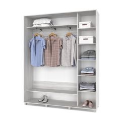 РОЛАНД Шкаф-купе с зеркалом Шимо светлый (450*1800) Р482 в Уфе - ufa.mebel24.online | фото 2
