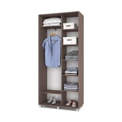 РОЛАНД Шкаф-купе с зеркалом Шимо темный (450*1000) Р402 в Уфе - ufa.mebel24.online | фото 3