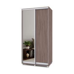 РОЛАНД Шкаф-купе с зеркалом Шимо темный (450*1100) Р412 в Уфе - ufa.mebel24.online | фото 2