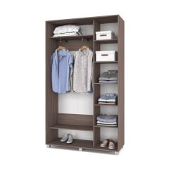 РОЛАНД Шкаф-купе с зеркалом Шимо темный (450*1300) Р432 в Уфе - ufa.mebel24.online | фото 3