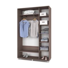 РОЛАНД Шкаф-купе с зеркалом Шимо темный (450*1400) Р442 в Уфе - ufa.mebel24.online | фото 3