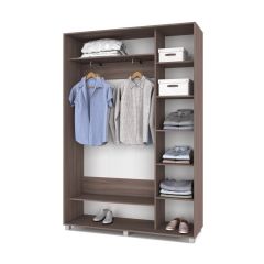 РОЛАНД Шкаф-купе с зеркалом Шимо темный (450*1500) Р452 в Уфе - ufa.mebel24.online | фото 3