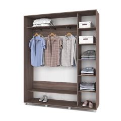 РОЛАНД Шкаф-купе с зеркалом Шимо темный (450*1800) Р482 в Уфе - ufa.mebel24.online | фото 2