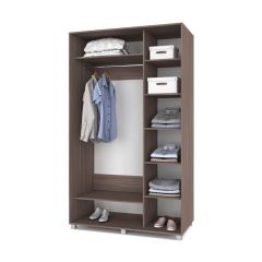 РОЛАНД Шкаф-купе с зеркалом Шимо темный (600*1400) Р642 в Уфе - ufa.mebel24.online | фото 2