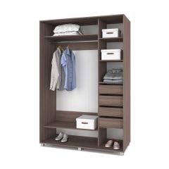 РОЛАНД Шкаф-купе с зеркалом Шимо темный (600*1400) Р642 в Уфе - ufa.mebel24.online | фото 4