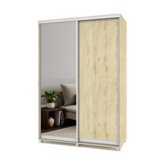 РОЛАНД Шкаф-купе с зеркалом Ирландский дуб (600*1500) Р652 в Уфе - ufa.mebel24.online | фото