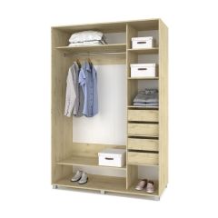 РОЛАНД Шкаф-купе с зеркалом Ирландский дуб (600*1500) Р652 в Уфе - ufa.mebel24.online | фото 4